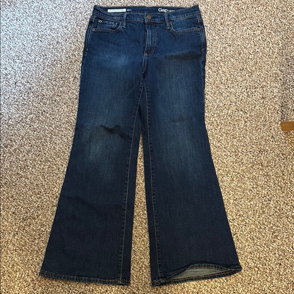 GAP Blue Flare Wide Leg Jeans